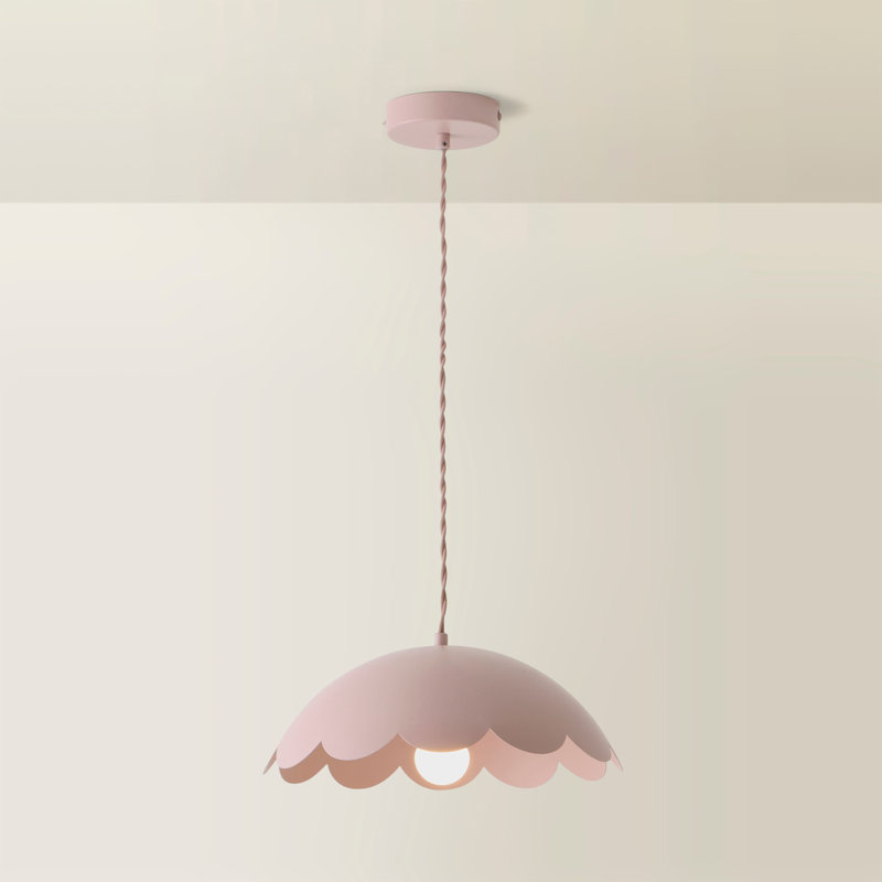 1 - Light Satin Pendant, Yes, Pink 