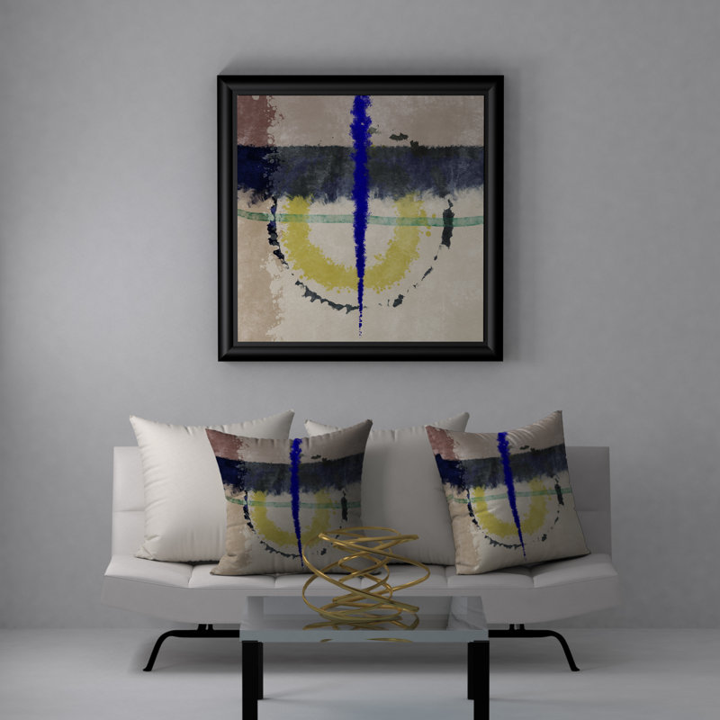 Abstract Throw Pillow, 24" H x 24" W