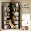 HOMCOM Corner Bookshelf, L-Shaped, Wood Effect-2009133903
