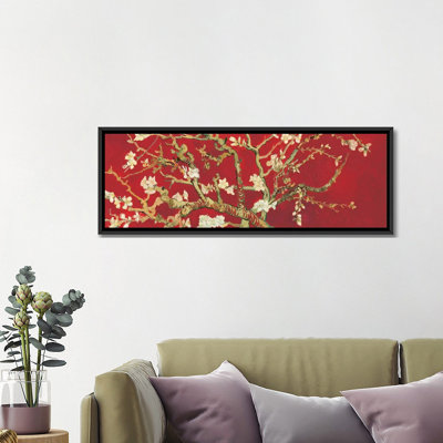 «Almond Blossom On Red» par Vincent Van Gogh - reproduction d'art sur toile