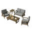 Ensemble de conversation d'extérieur 5 pièces Shweta, parfait pour recevoir avec les tables incluses-1945923178-1945923180