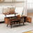 George Oliver Lift Top Coffee Table With Storage Hidden Compartment Cabinet & Open Shelf-1079577322
