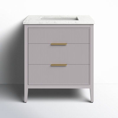 Bilroy 30" Oak Single Bathroom Vanity