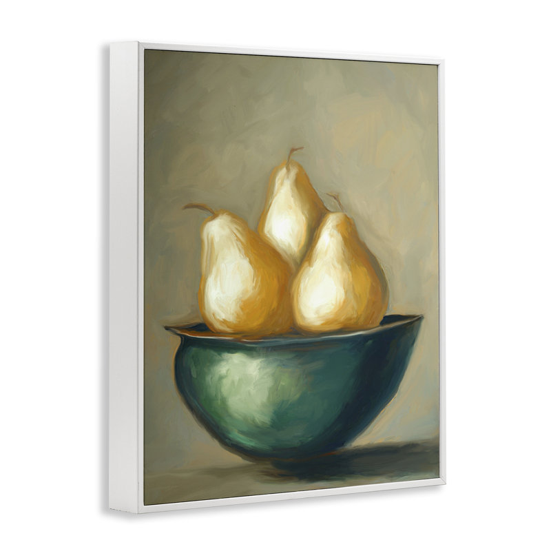 The Golden Pears Bowl, estampe numérique, design par Ramona Murdock, H 30 po x l 24 po