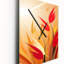 Horloge murale rétro avec feuilles d'automne dans les prés - Plumes surdimensionnées-99640563