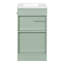 Évier de meuble-lavabo compact compact, mélange de bois et de bois aggloméré, petite salle de bain