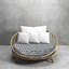 Decorative Indoor Outdoor Waterproof Round Cushion Cover, Patio UV Resistant Seat Cushion Cover-1493380676