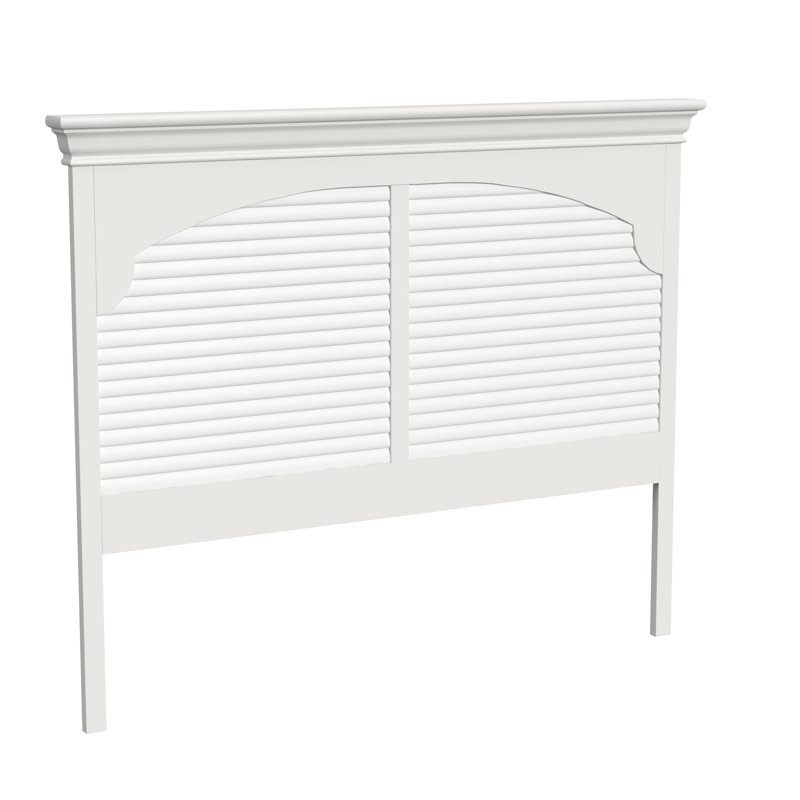 Neopolitan Full Louvered Panel Headboard Creamy White, Full, Creamy White