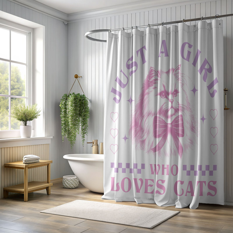 Rideau de douche Gallipolis, H 74 po x l 71 po