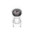 Upholstered Adjustable Height Counter Stool with Metal Frame-74877238