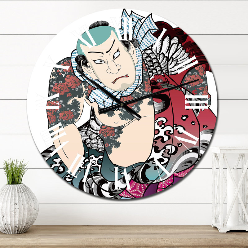 Horloge murale bohémienne et éclectique, Surdimensionné