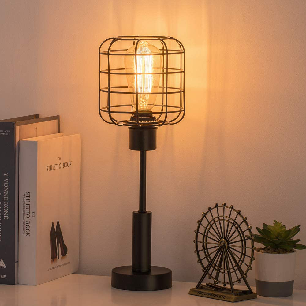 17 Stories Black Metal Table Lamp