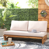 Beaufort 59.1'' Acacia Outdoor Patio Sofa