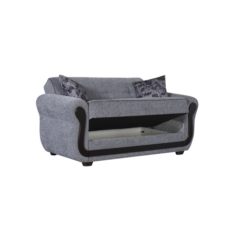 Zaylee Fabric 67'' Reception Loveseat, Grey