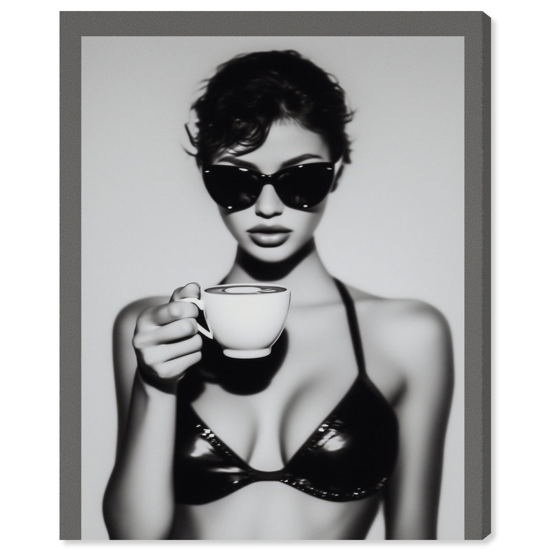 Luxe Latte Print by Oliver Gal, 16"H x 20"W, Gallery Wrapped