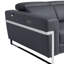 Canapé en cuir italien à grain supérieur avec fauteuil inclinable électrique-1894409870