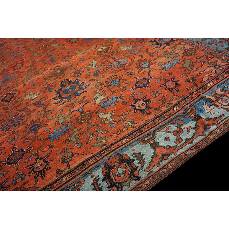 Hand Knotted Wool Floral Area Rug