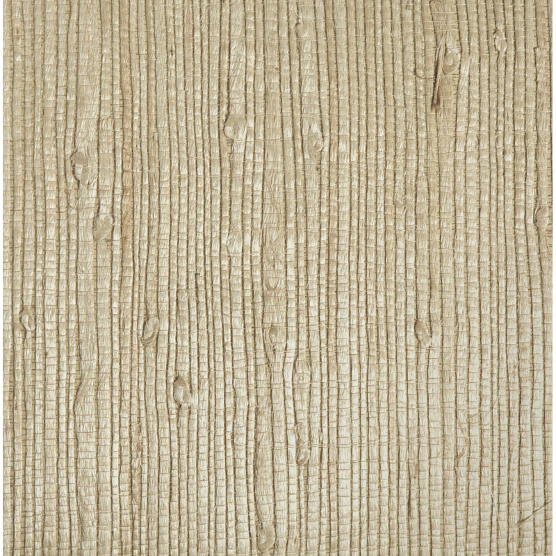 Eugenia Grasscloth 36' x 24" Wallpaper Roll, Beige