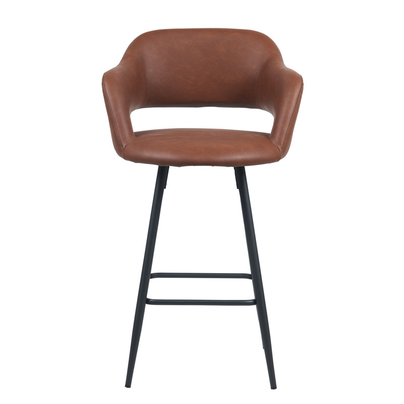 Tabouret de comptoir Kenly, Brun