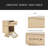 MDF CREATIVE ROTATABLE ROBOT STORAGE SIDE TABLE, NATURAL COLOR