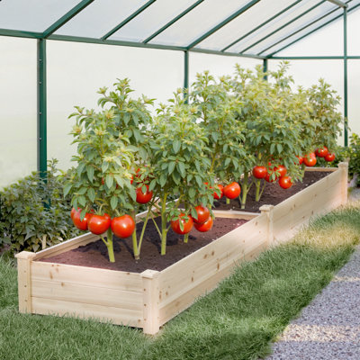Mclawhorn Wood Raised Garden Bed