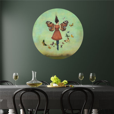 Décalcomanie murale beauté papillon