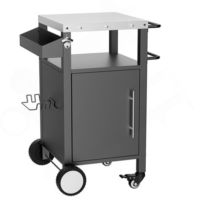 Durable Outdoor Grill Cart With Storage, Hooks, And Spice Rack For Patio And BBQ Accessories by 17 Stories