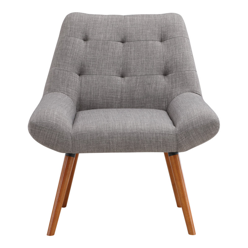 Chaise d'appoint capitonnée en polyester 31,5 po Daw, Polyester ciment