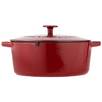 Induction-Ready Cast Aluminum Dutch Oven, Blue, 7Qts