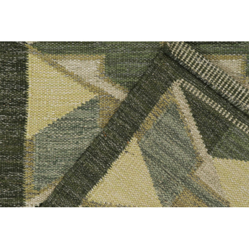 Scandinavian Wool Geometric Area Rug, Rectangle 13' x 19'