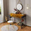 Petit bureau d'ordinateur avec 2 tiroirs-837846689