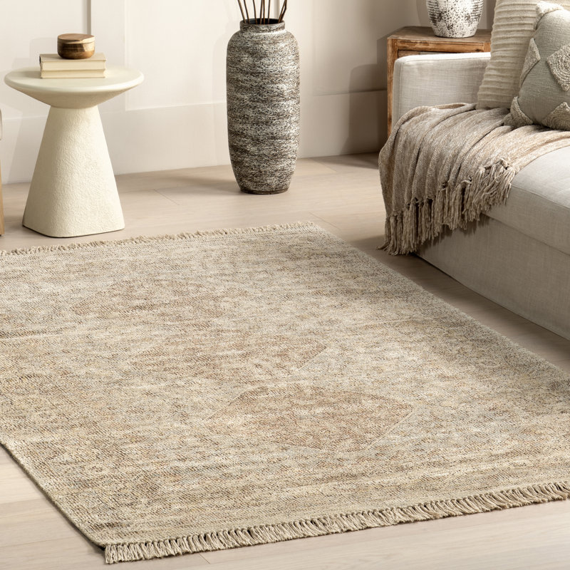 Rosia Traditional Persian Tasseled Area Rug, Rectangle 8'6" x 11'6"
