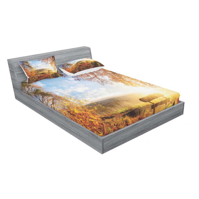 Microfiber Sheet Set, Queen Sheet Set + Fitted Sheet + 2 Pillowcases