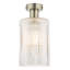 EMERSON 1LT SEMI FLUSH CW CYLINDER GLASS-1956024851