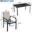 Ensemble de salle à manger d'extérieur 7 pièces, table en métal, 6 chaises en textilène-1218938339