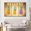 Ensemble 3 pièces paradis ananas sur toile-1412619650