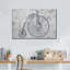 Antique Penny Farthing, bicyclette sur toile-296027154