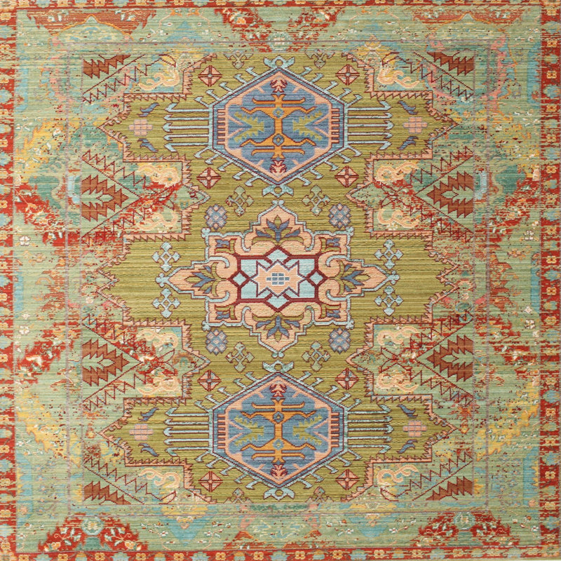 Cassiana Oriental Indoor Rug, Square 5'