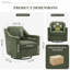 Modern Swivel Armchair W/ Removable Cushions, 360° Rotation & Thick Padding for Living Room-1435882202