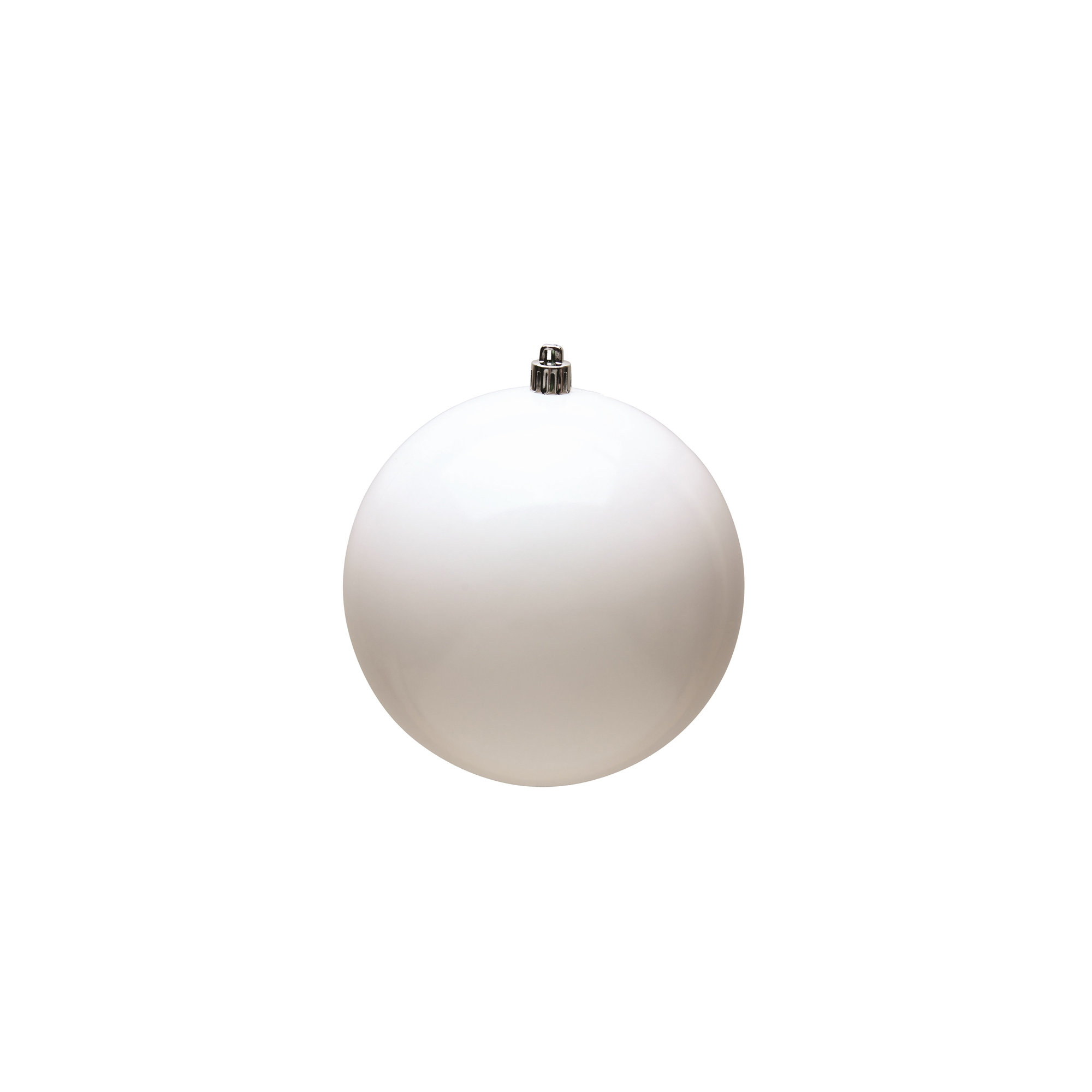 Holiday Décor Ball Ornament, 2.75", White
