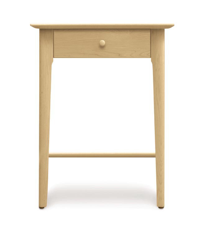 Sarah 1 - Drawer Solid Wood Nightstand, 28", Natural Maple