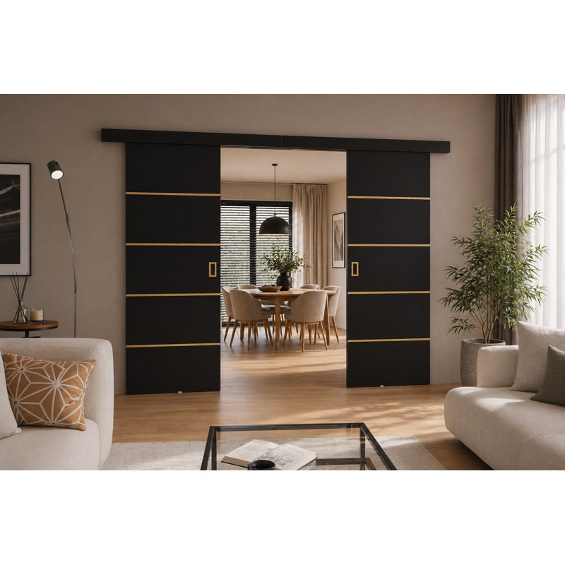Baban 2 Door, Black, 154cm x 205cm