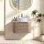 Ensemble de meuble-lavabo cannelé 24 po avec armoire de rangement et tiroirs Avalon-133010634