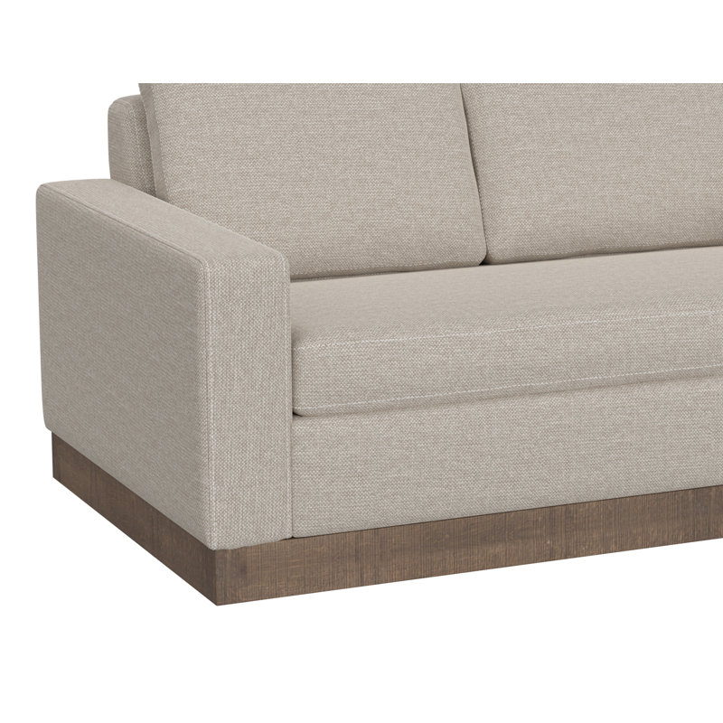 Jacomien Upholstered 89.5 " Polyester Sofa, Beige
