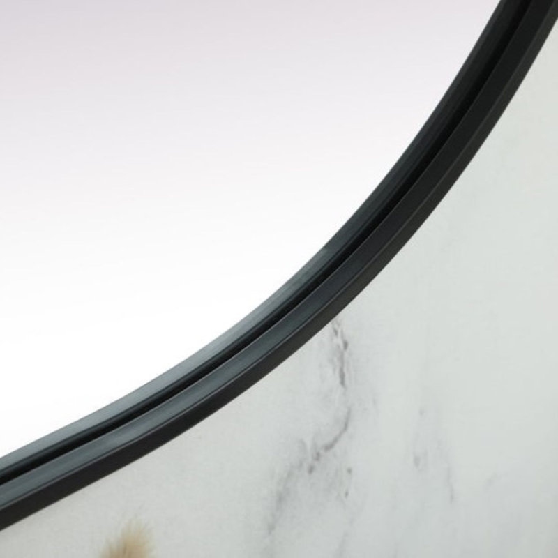 Miroir mural Elington, 60 po x 24 po , Noir