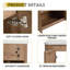 Modern Wall-Mounted Bathroom Vanity With Ceramic Art Sink & 2-Soft-Close Door-2072880800-2072880815