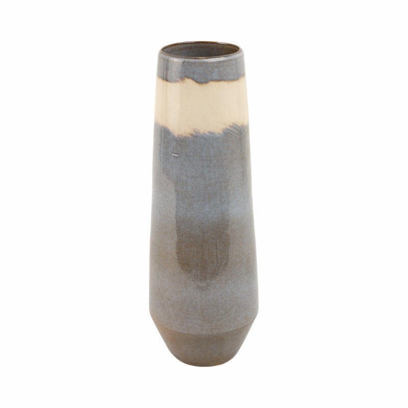 Pottery Earthenware Vase Elegant Decorative Accent with Minimalist Modern Design, Perfect for Contemporary Spaces, Ideal for Floral Arrangements or Standalone Display in Home or Office Decor