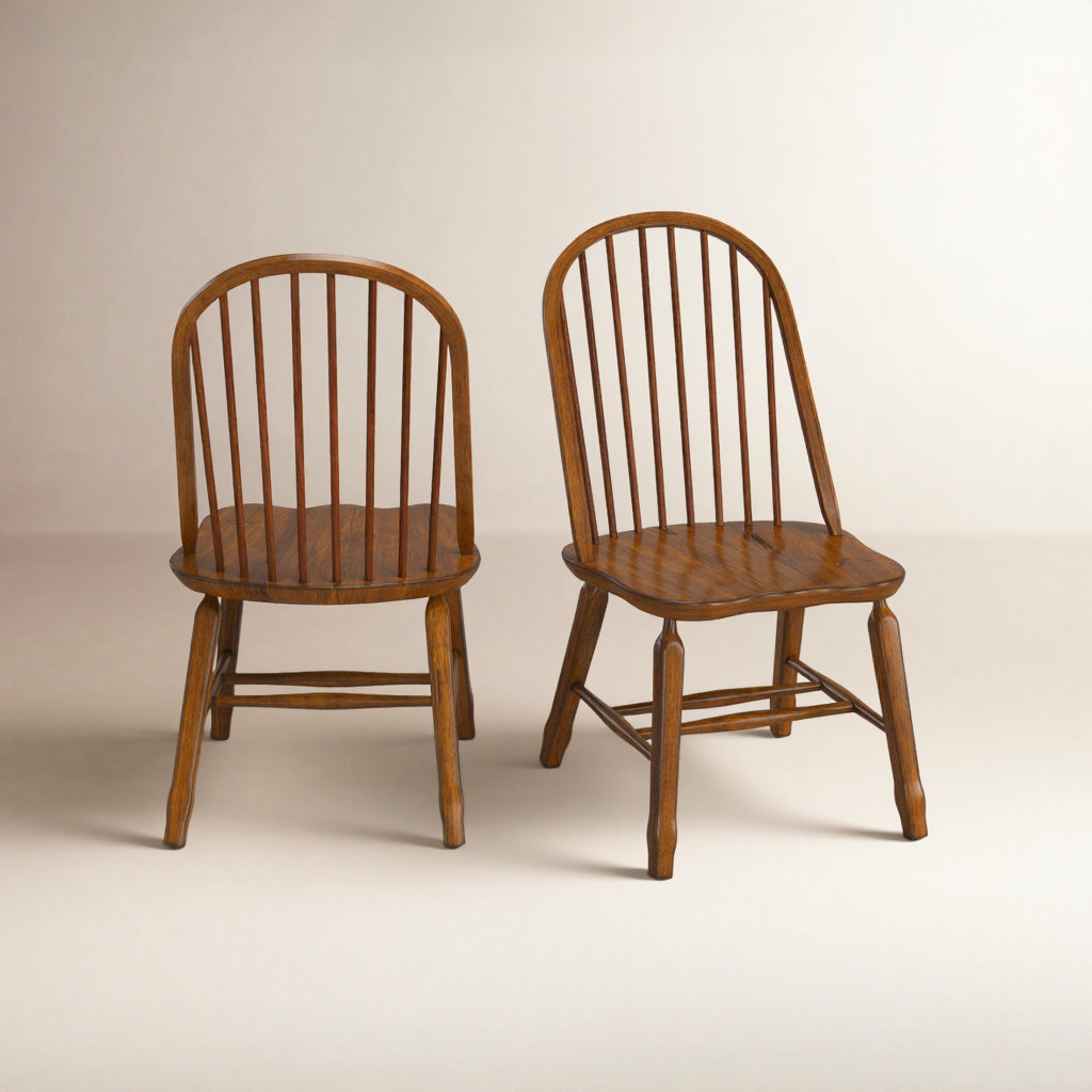Makira Side Chair, Rustic Oak