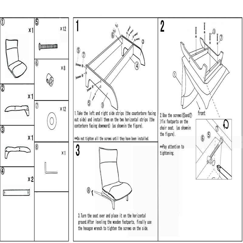 Canapé paresseux pliable, Blanc