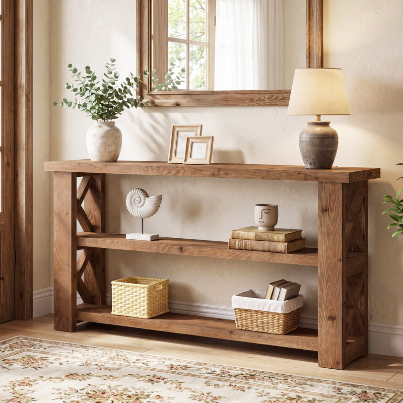 160.02cm Solid Wood Console Table